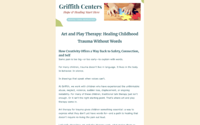 Art and Play Therapy: Healing Childhood Trauma Without Words Newsletter